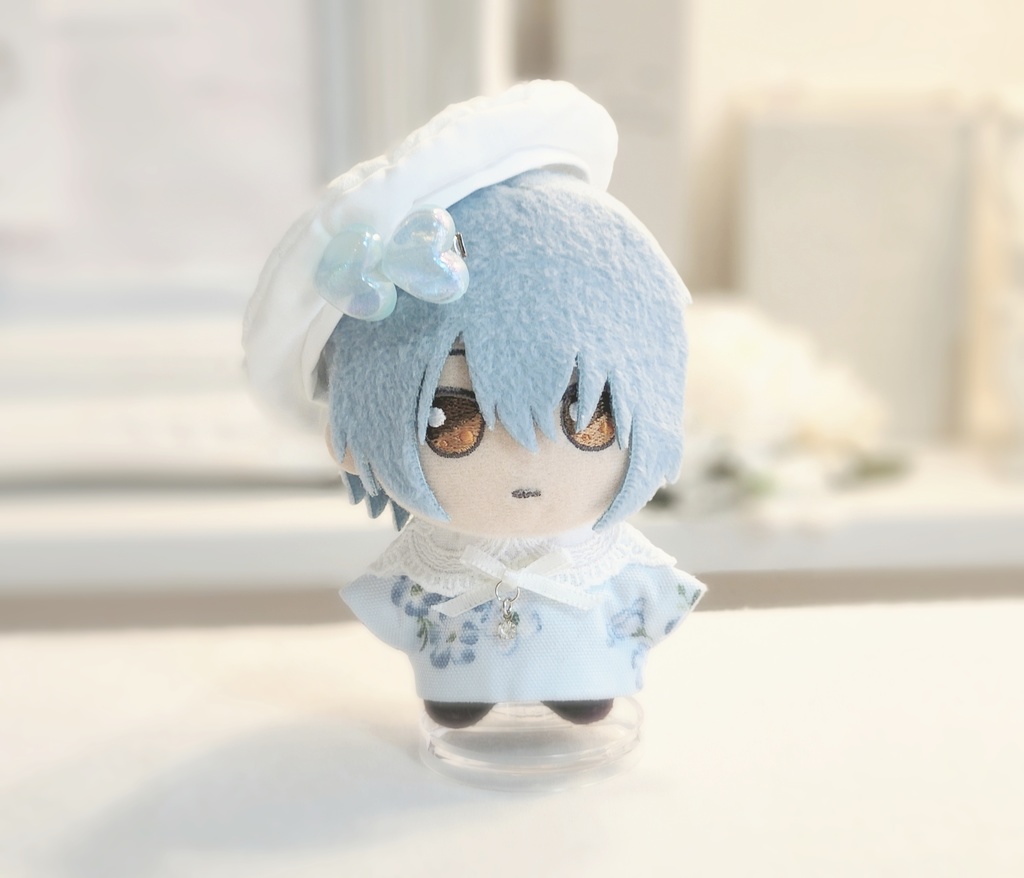 ぬいぐるみ用 ヘアクリップ ハート