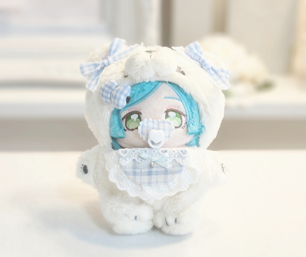 ぬいぐるみ用 ヘアクリップ ハート