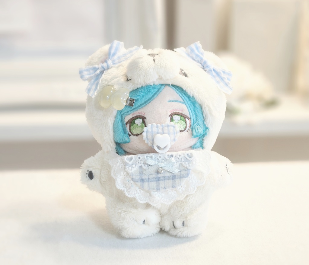 ぬいぐるみ用 ヘアクリップ ハート