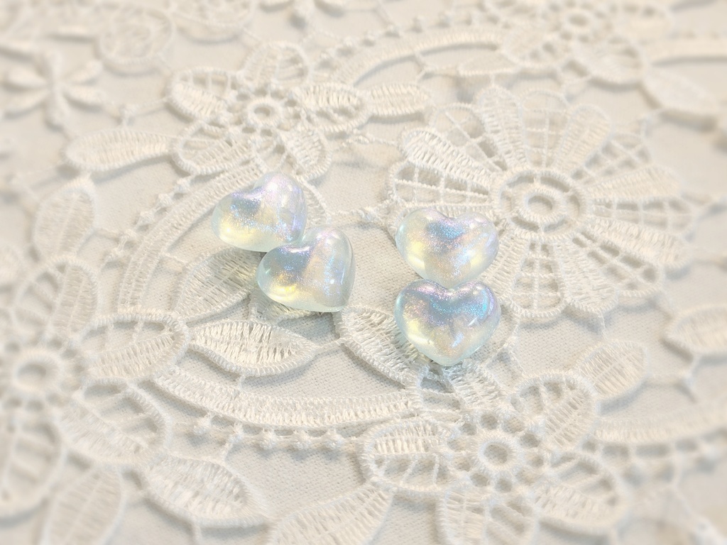 ぬいぐるみ用 ヘアクリップ ハート