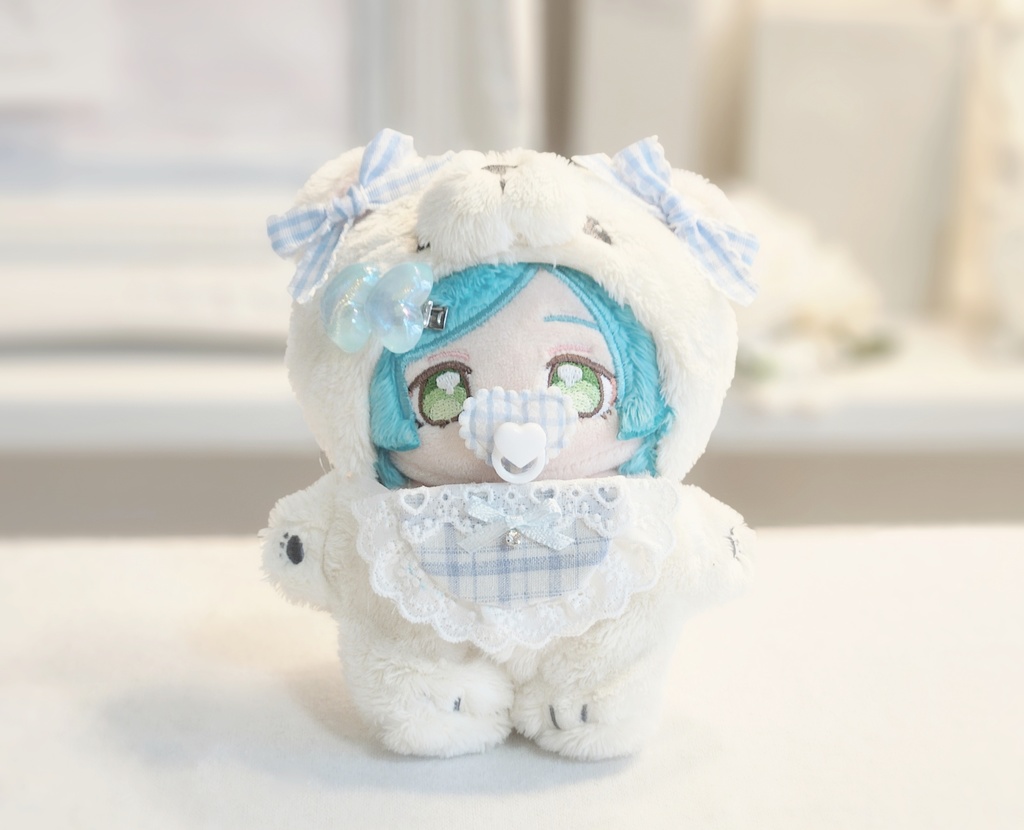 ぬいぐるみ用 ヘアクリップ ハート