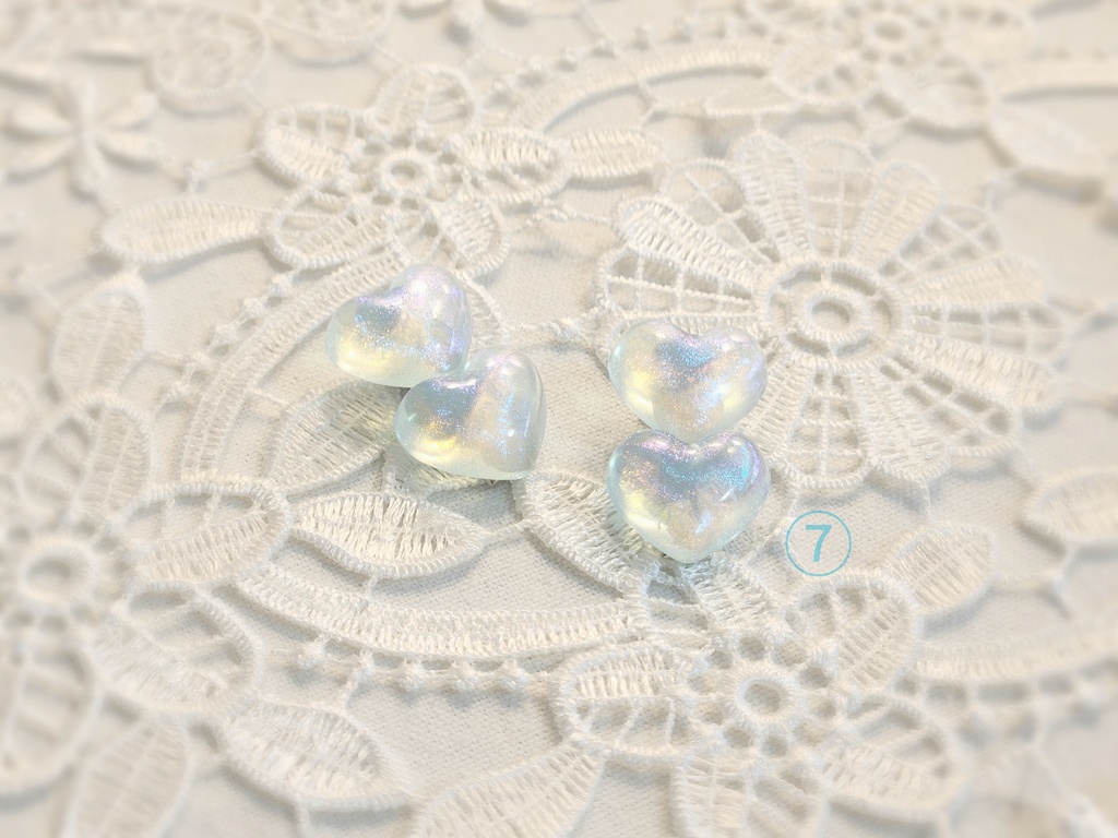 ぬいぐるみ用 ヘアクリップ ハート