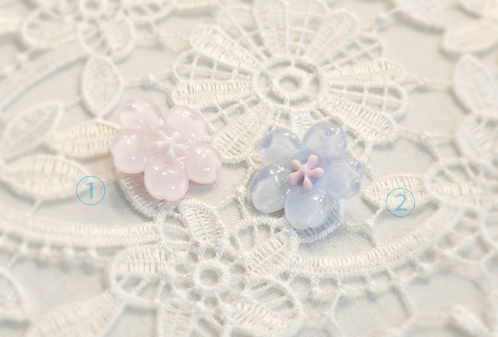 ぬいぐるみ用 ヘアピン 桜