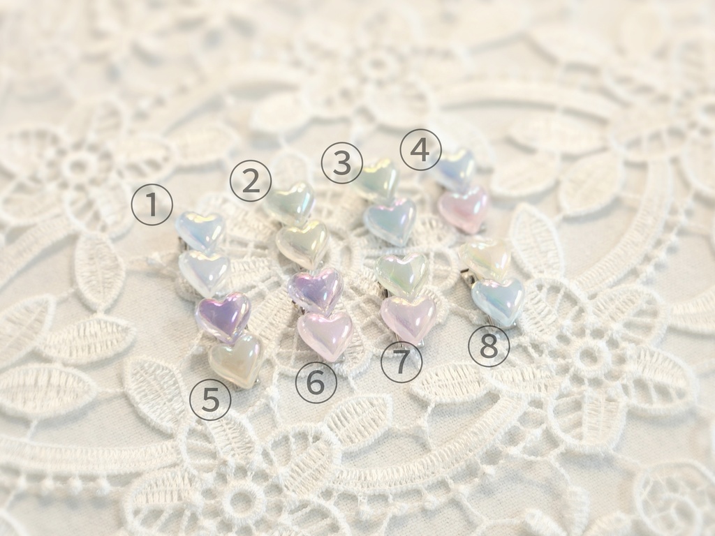 ぬいぐるみ用 ヘアピン キャンディハート