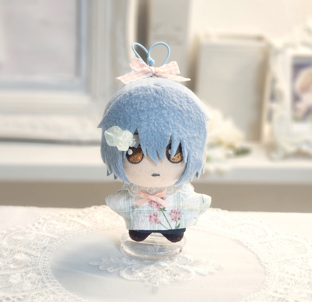 8カラー ぬいぐるみ用 ヘアクリップ ダイカットハート