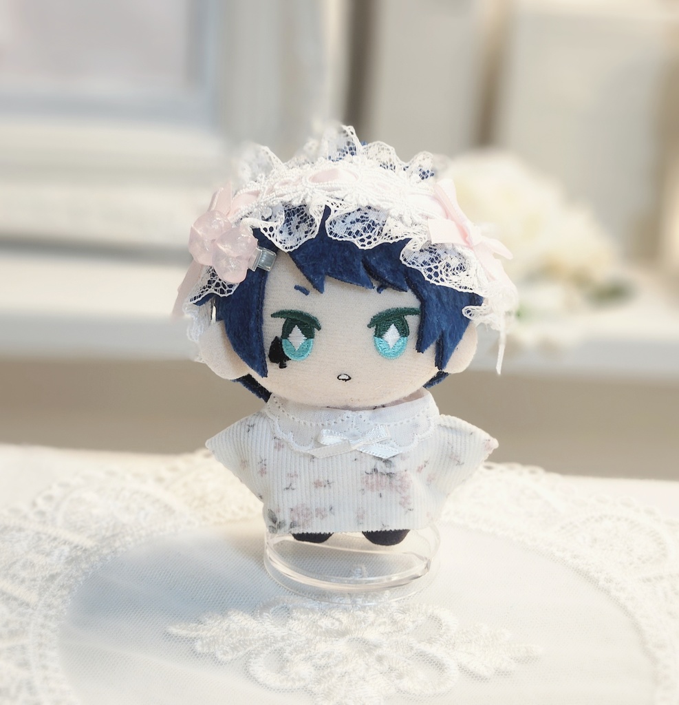 8カラー ぬいぐるみ用 ヘアクリップ ダイカットハート