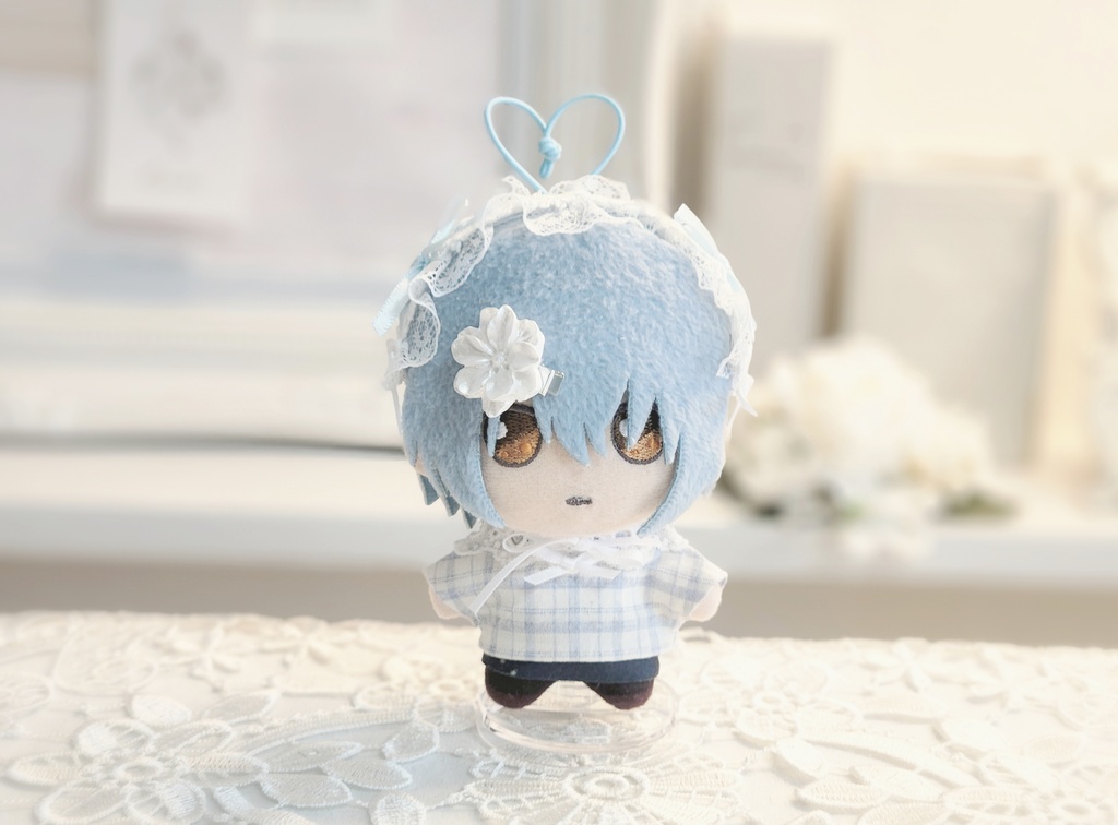 7カラー ぬいぐるみ用 ヘアクリップ フラワー