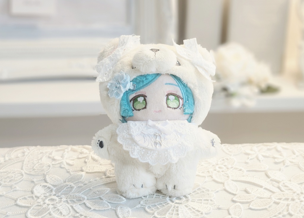 7カラー ぬいぐるみ用 ヘアクリップ フラワー