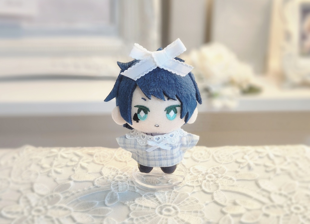 ふわふわレースリボン ヘアピン