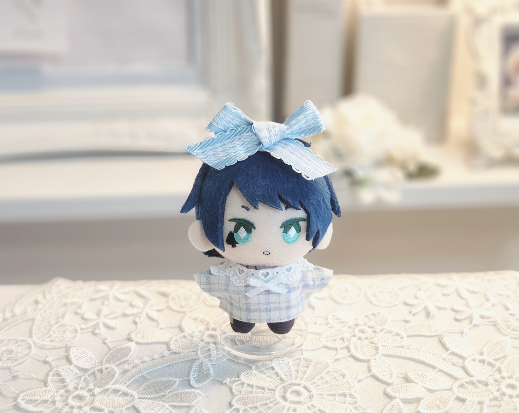 千鳥格子柄 リボンヘアピン୨୧