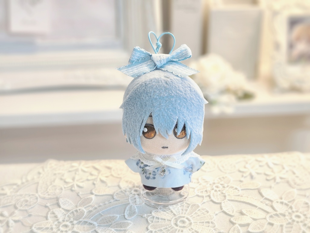 千鳥格子柄 リボンヘアピン୨୧