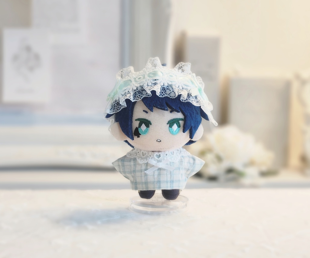 5カラー ハートレースとギンガムチェック ぬい服