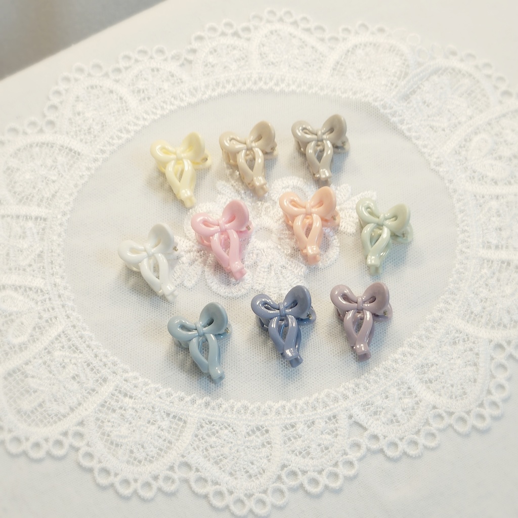 ぬいぐるみ用 ヘアクリップ リボン