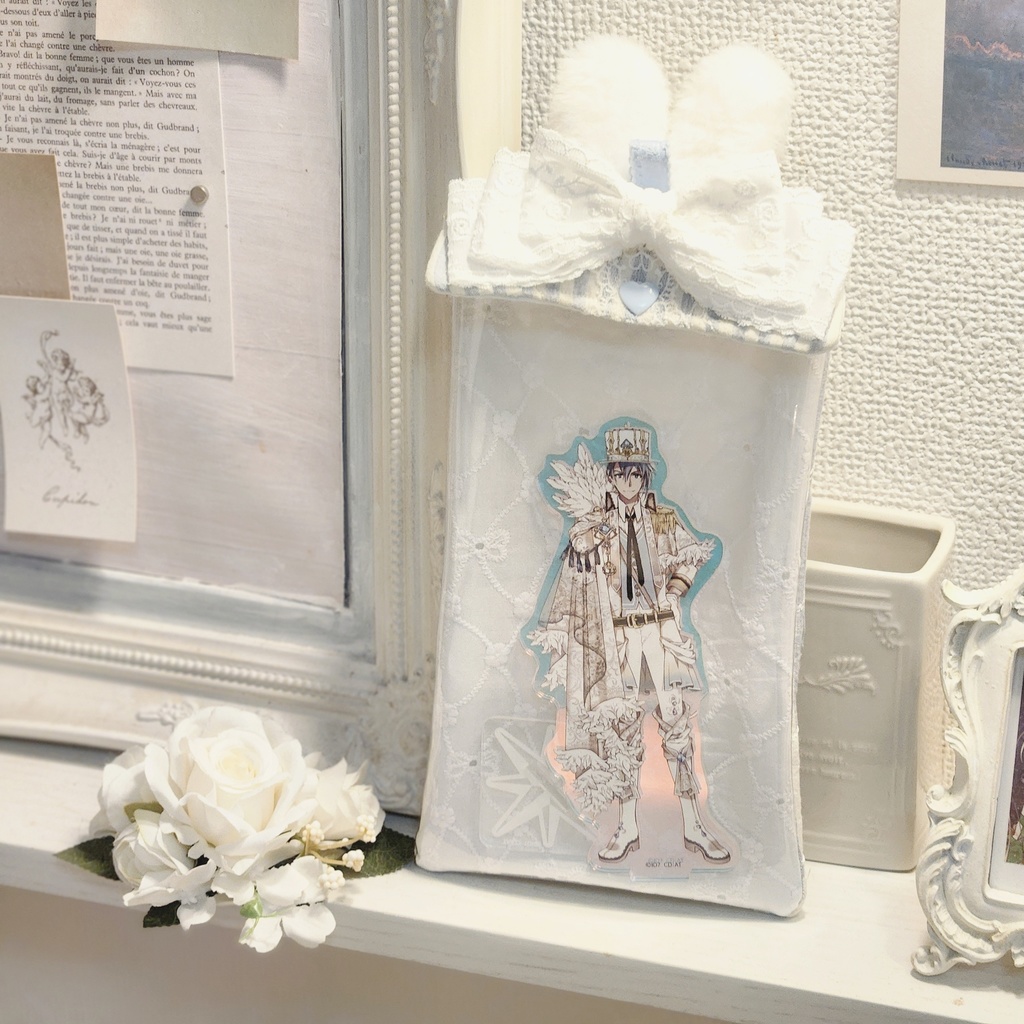 うさみみハートキルティング アクスタポーチ