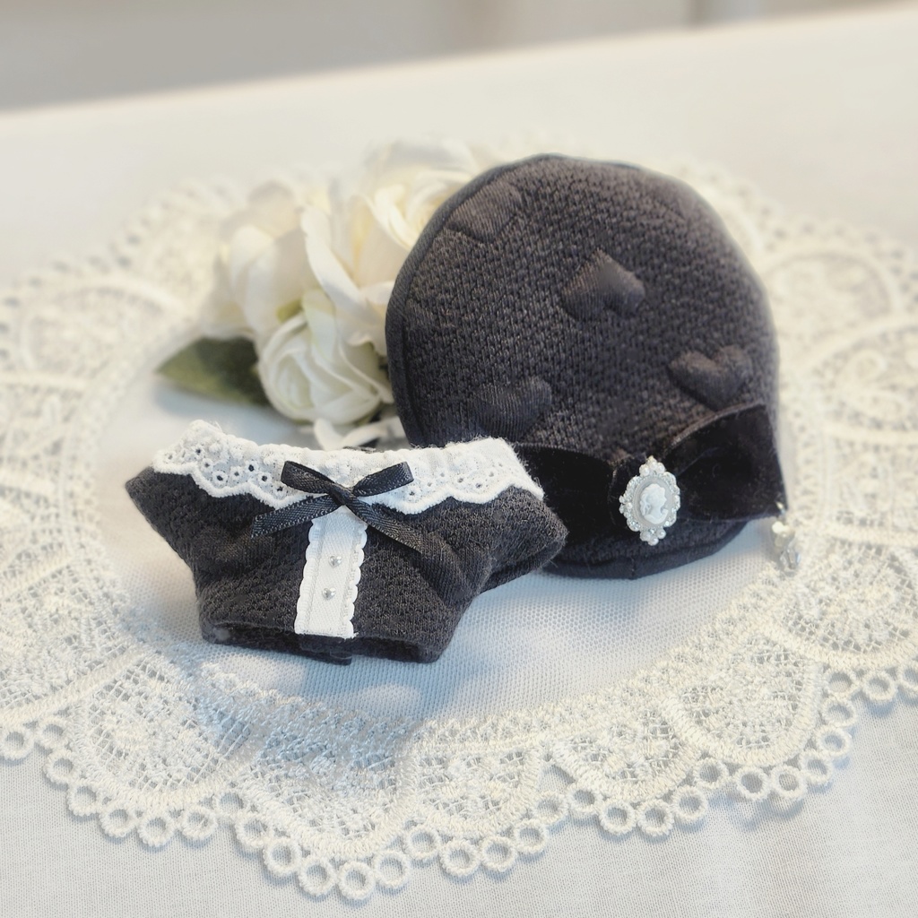 13cm ぬい服 ハートキルティング