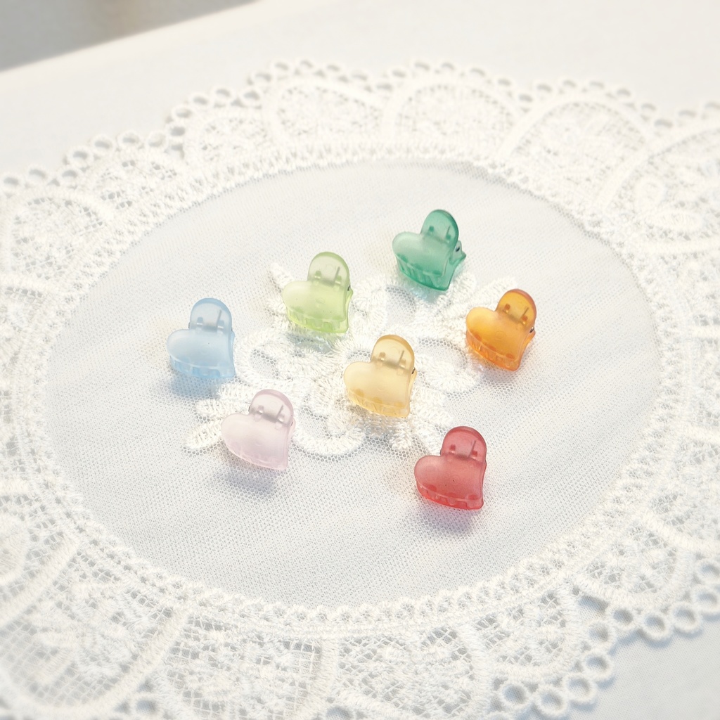 ぬいぐるみ用 ヘアクリップ ハート