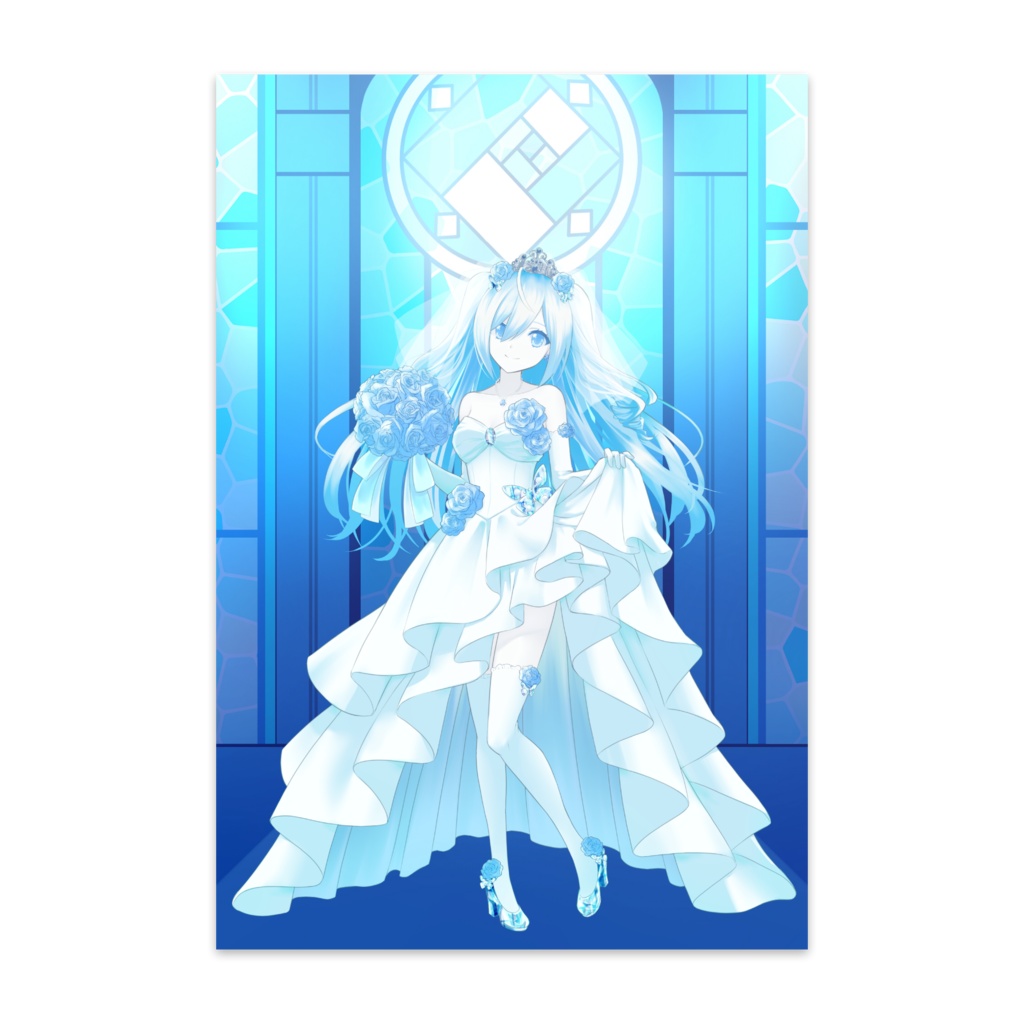 空姫マリン ジューンブライド2022 ポストカード 通常Ver.