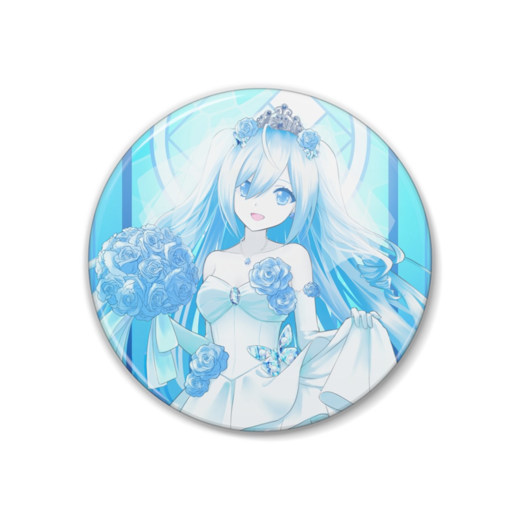空姫マリン ジューンブライド2022 缶バッジ 笑顔Ver.