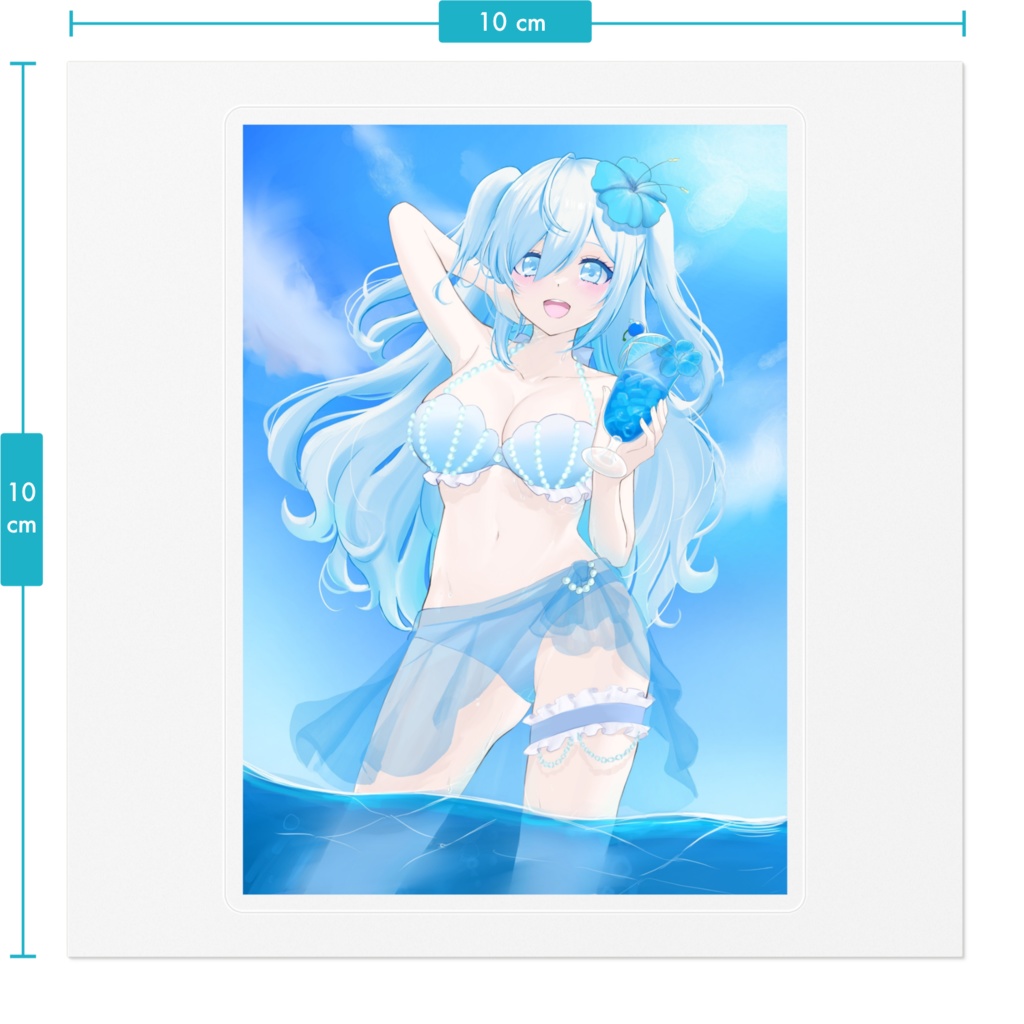 空姫マリン 水着グッズ2022 ステッカー