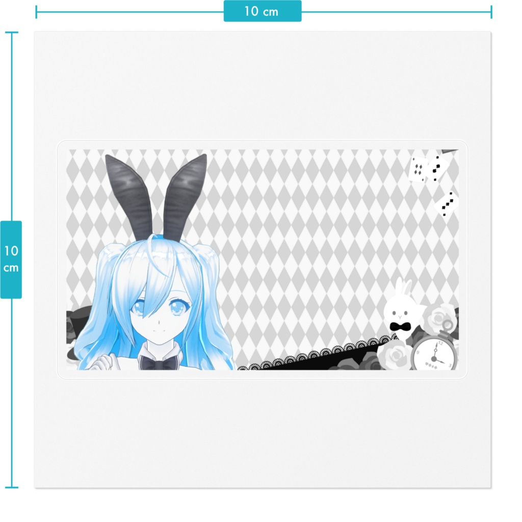 黒うさぎステッカー