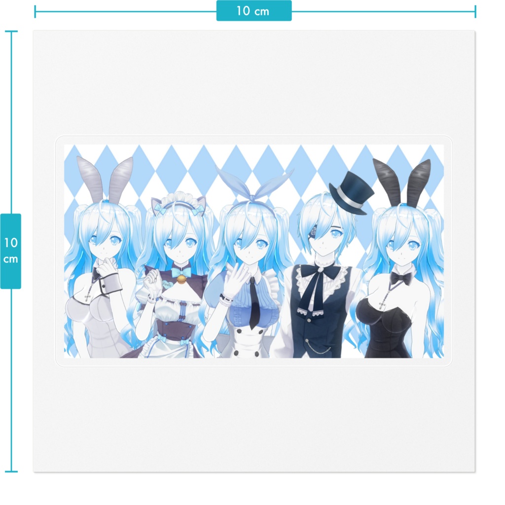 不思議の国の住人達のステッカー