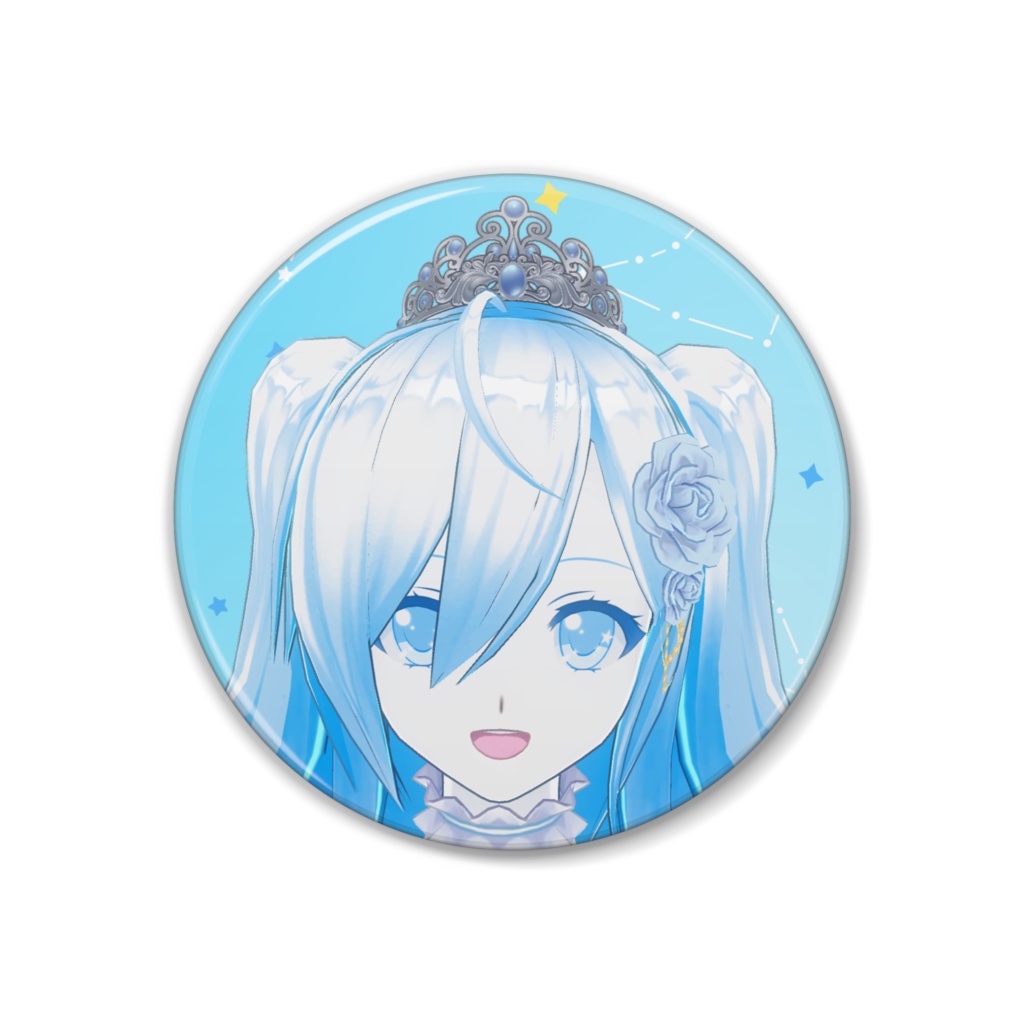 空姫マリン 缶バッジ 笑顔