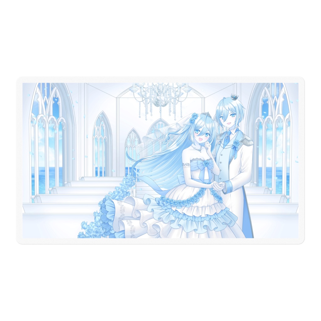 空姫マリン×空皇子マリオ ジューンブライドグッズ2023 ステッカー 笑顔