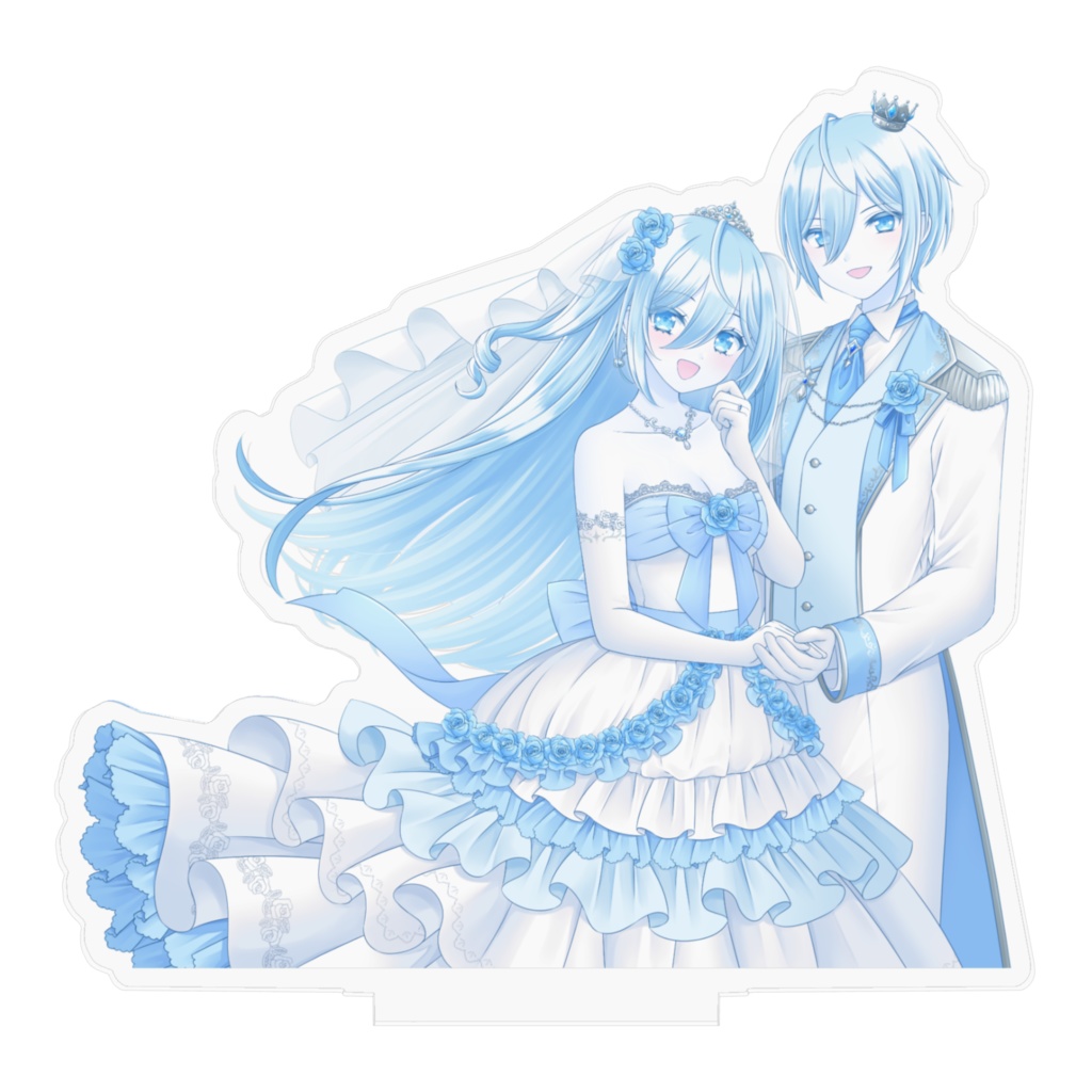 空姫マリン×空皇子マリオ ジューンブライドグッズ2023 アクリルスタンド 笑顔