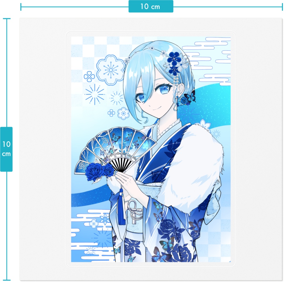 空姫マリンお正月グッズ2024 ステッカー