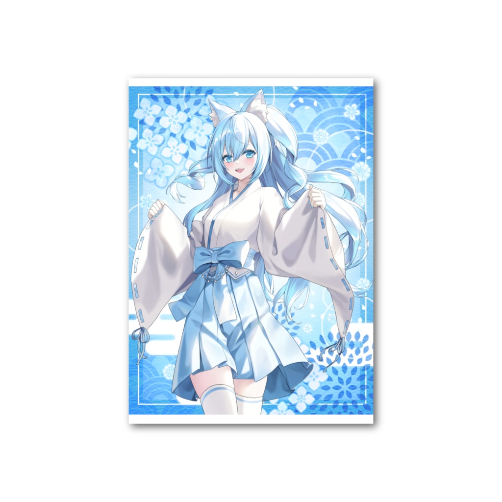 狐耳巫女空姫マリン フォト風カード