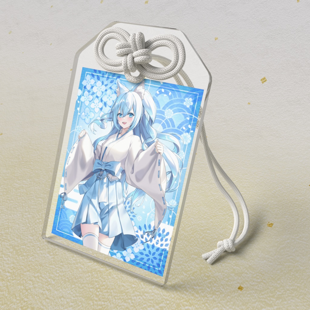 狐耳巫女空姫マリン アクリルお守り