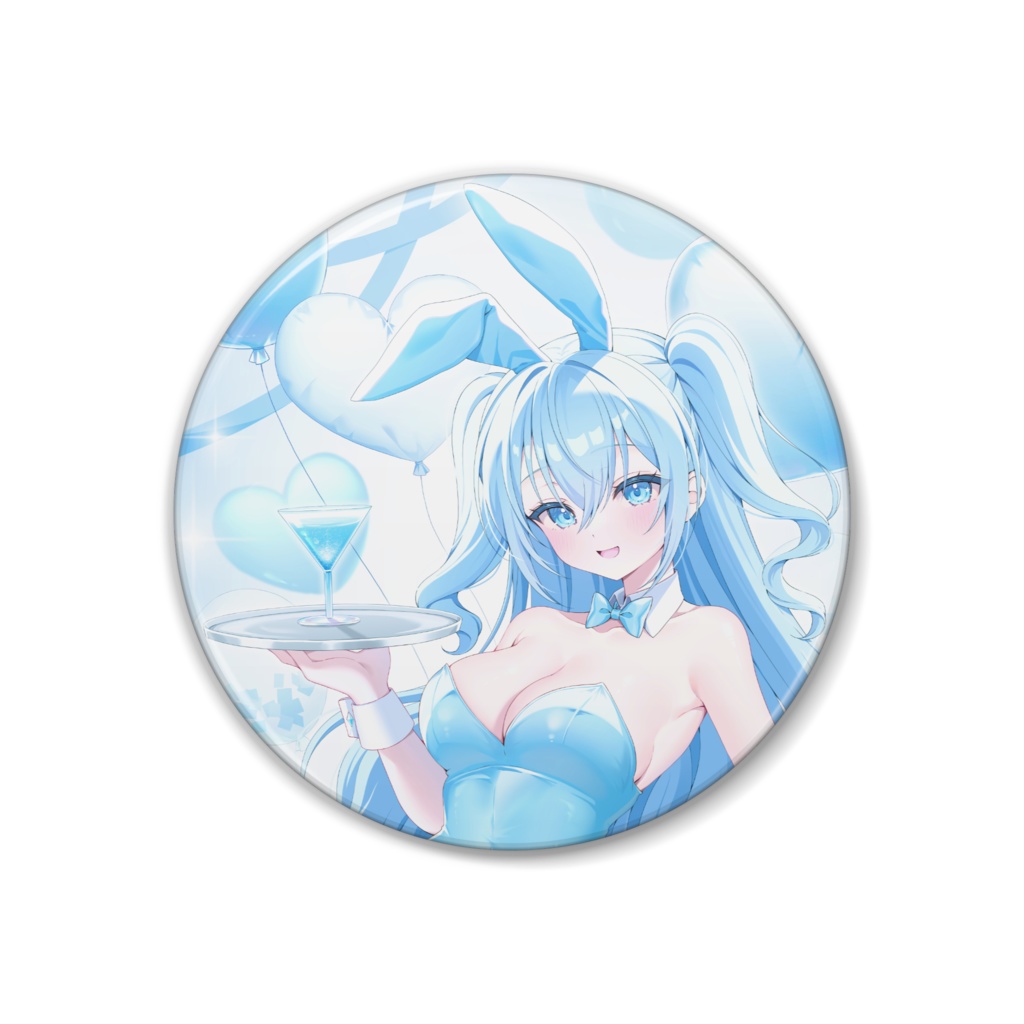 空姫マリンバニーガール缶バッジ