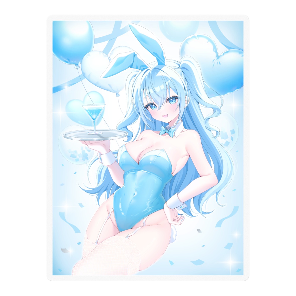 空姫マリンバニーガールステッカー