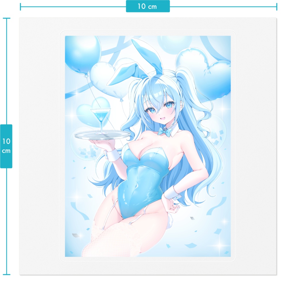 空姫マリンバニーガールステッカー