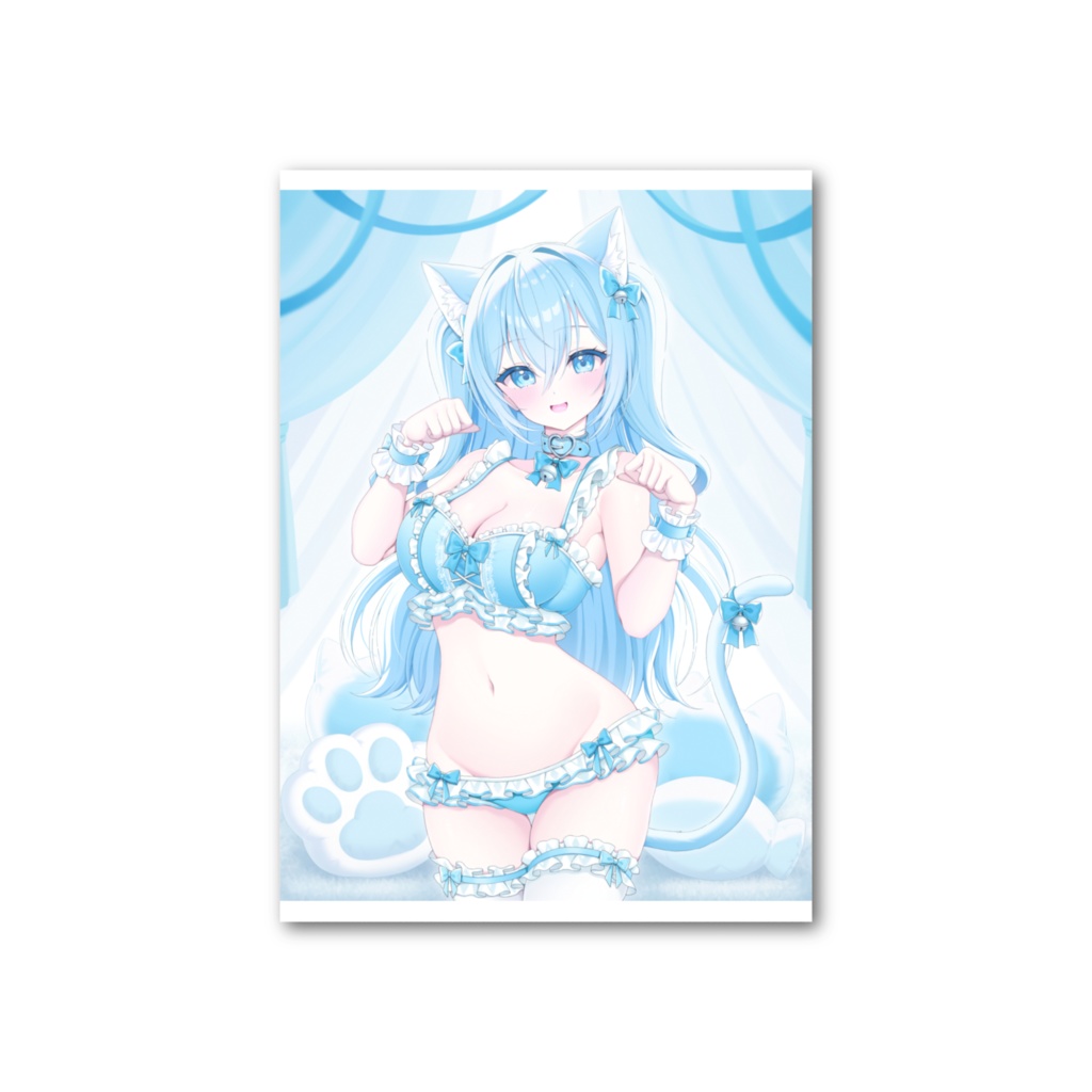 空姫マリン猫耳グッズ フォト風カード