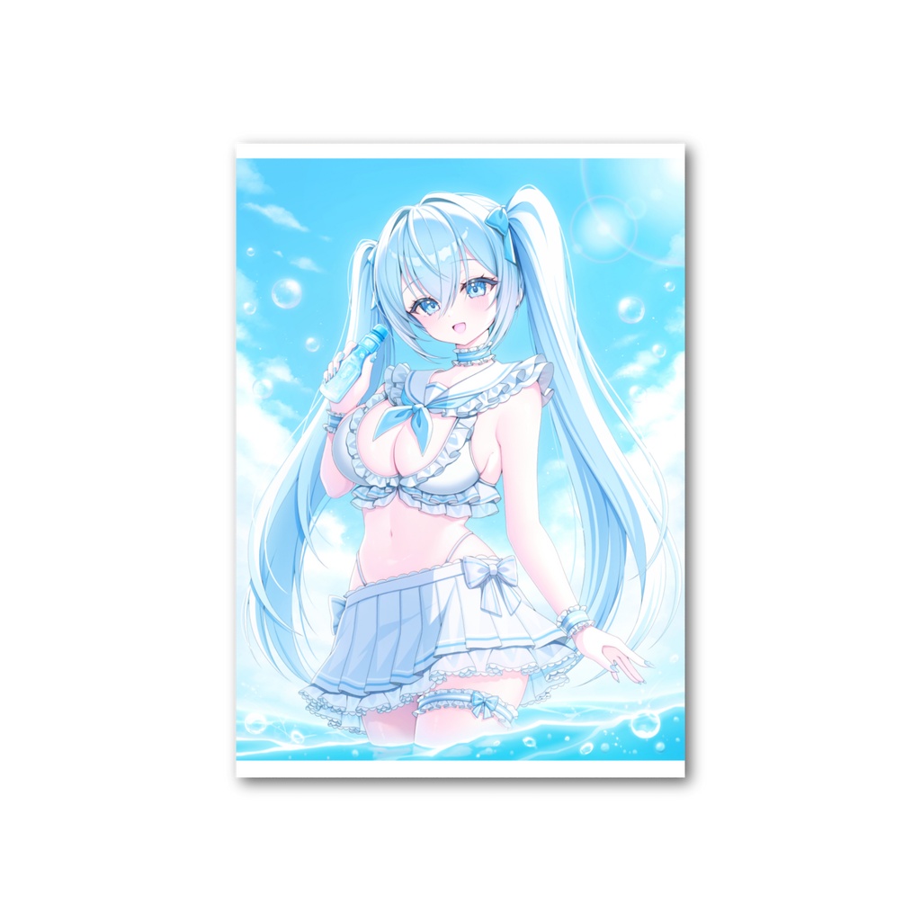 空姫マリンセーラー水着フォト風カード