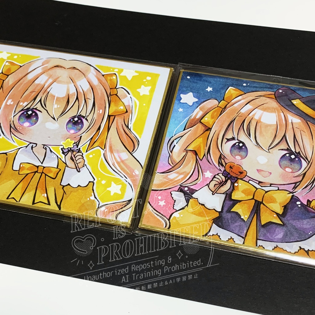 養老イラスト展メインキャライラスト色紙