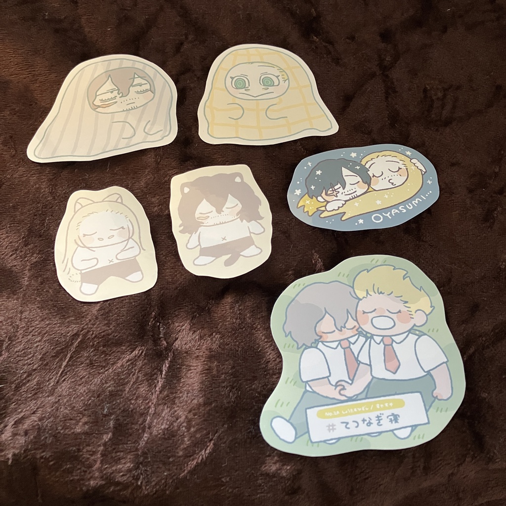 なかよし同期ちゃんのマスキングテープ(A柄)&おやすみシールセット