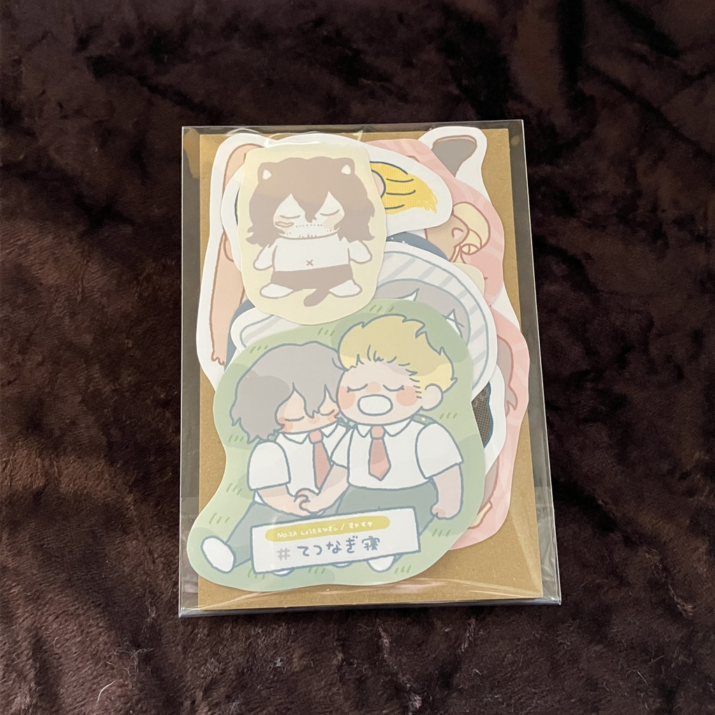 なかよし同期ちゃんのマスキングテープ(A柄)&おやすみシールセット