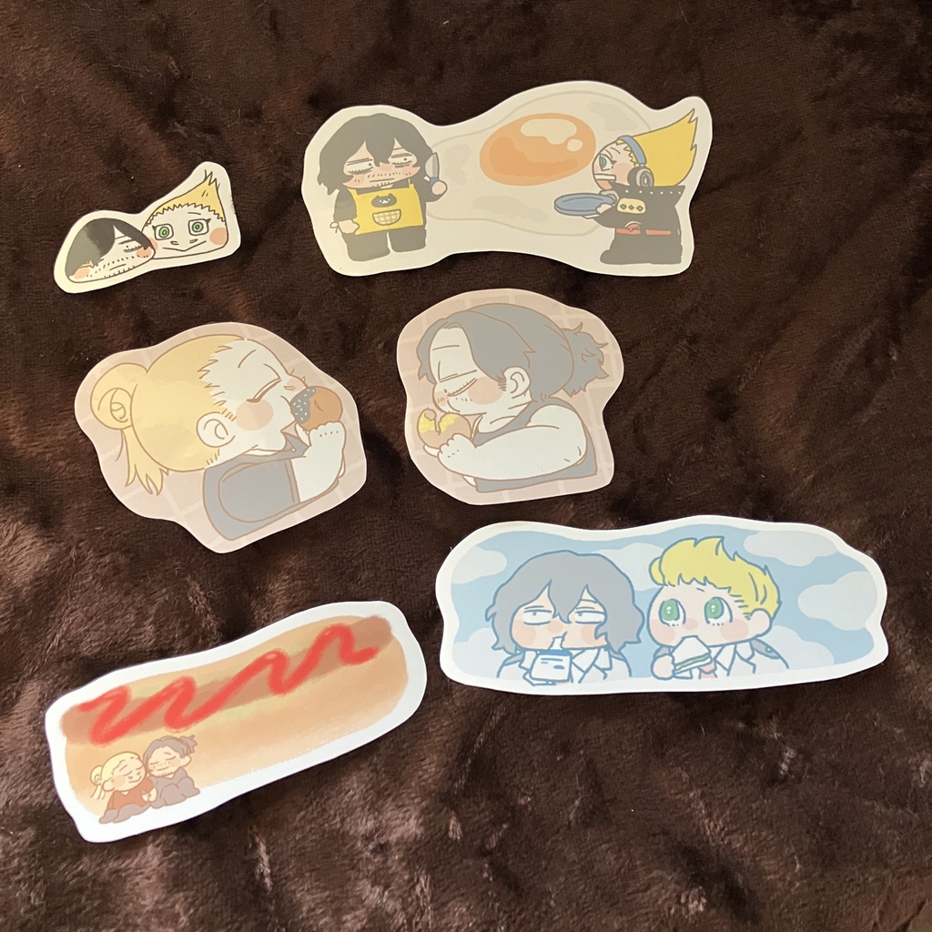 なかよし同期ちゃんのマスキングテープ(B柄)&もぐもぐシールセット