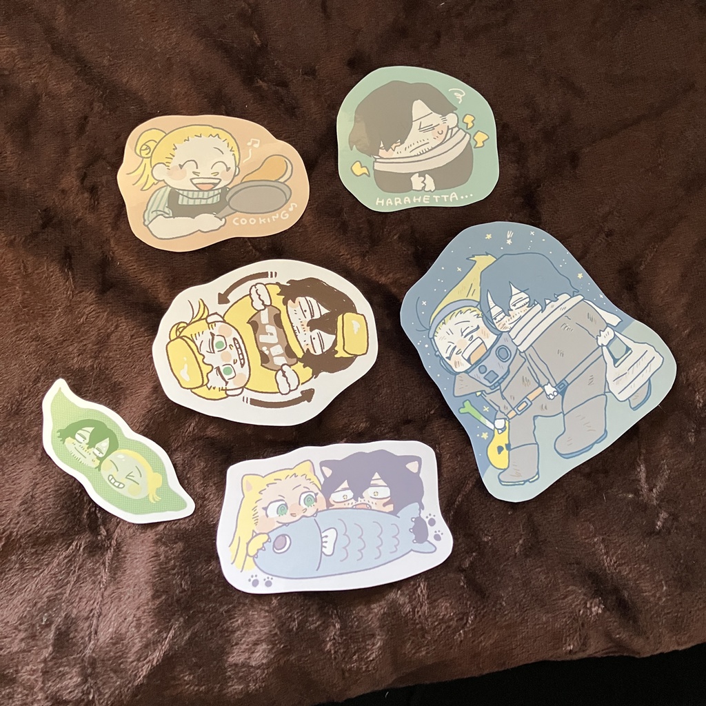 なかよし同期ちゃんのマスキングテープ(B柄)&もぐもぐシールセット