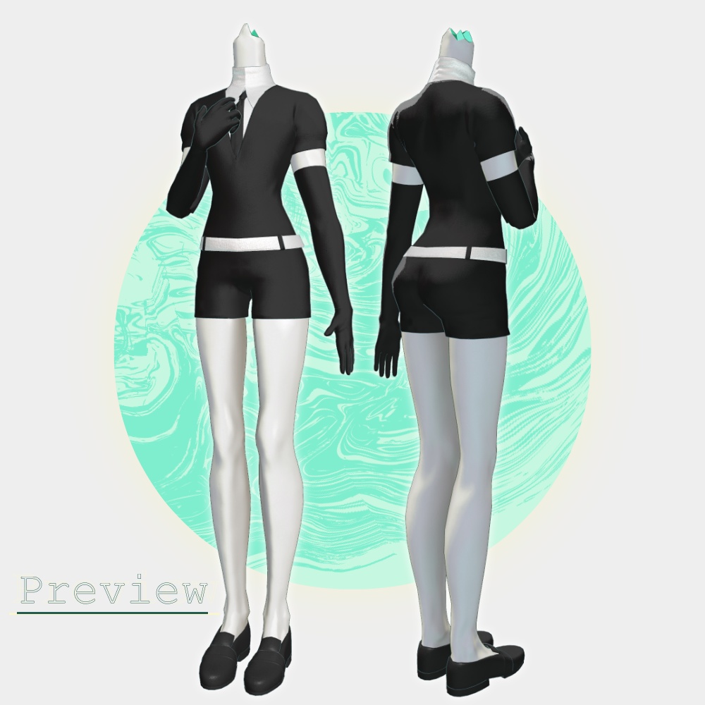 【無料素体】宝石の国改変用素体「BODY OF THE LUSTROUS」