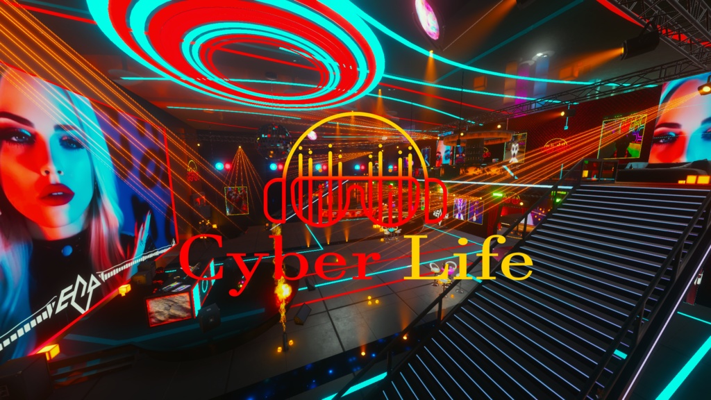 Cyber Life Night Club - Audio Link - VRChat Club World (PC)