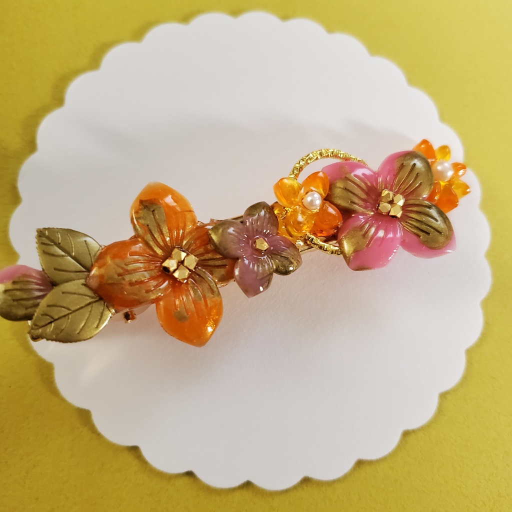 鬼滅の刃イメージ 金古美紫陽花のヘアクリップ