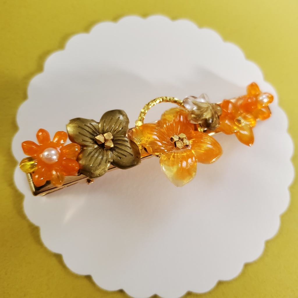 鬼滅の刃イメージ 金古美紫陽花のヘアクリップ