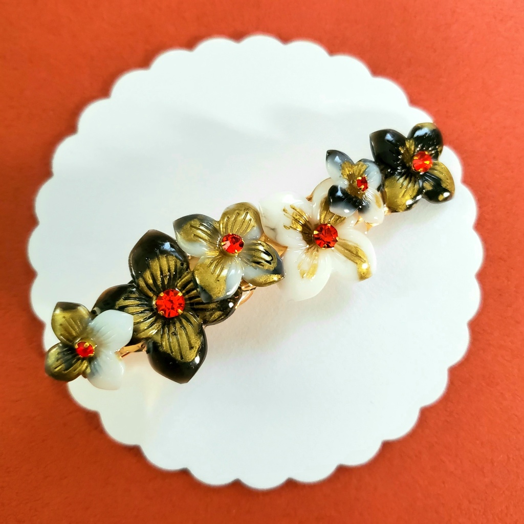 鬼滅の刃イメージ 金古美紫陽花のヘアクリップ