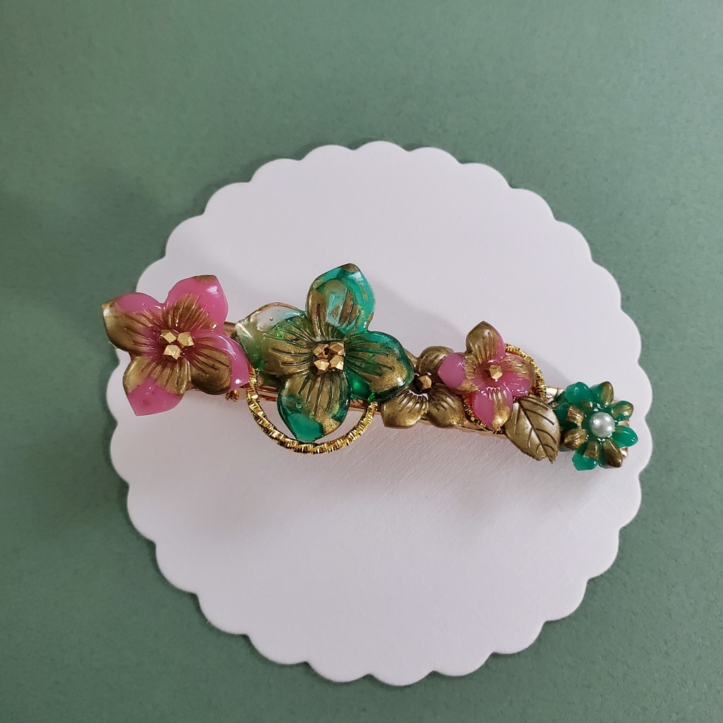 鬼滅の刃イメージ 金古美紫陽花のヘアクリップ