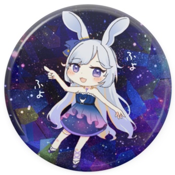 【reprice🔔】ふよふよめてお　ホログラム缶バッジ