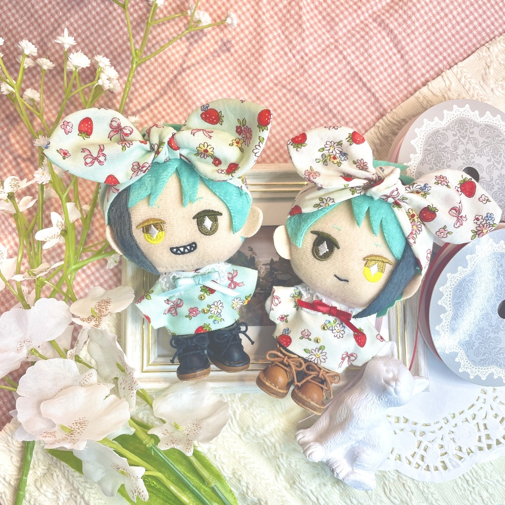りぼんといちごのゆるふわコーデセット