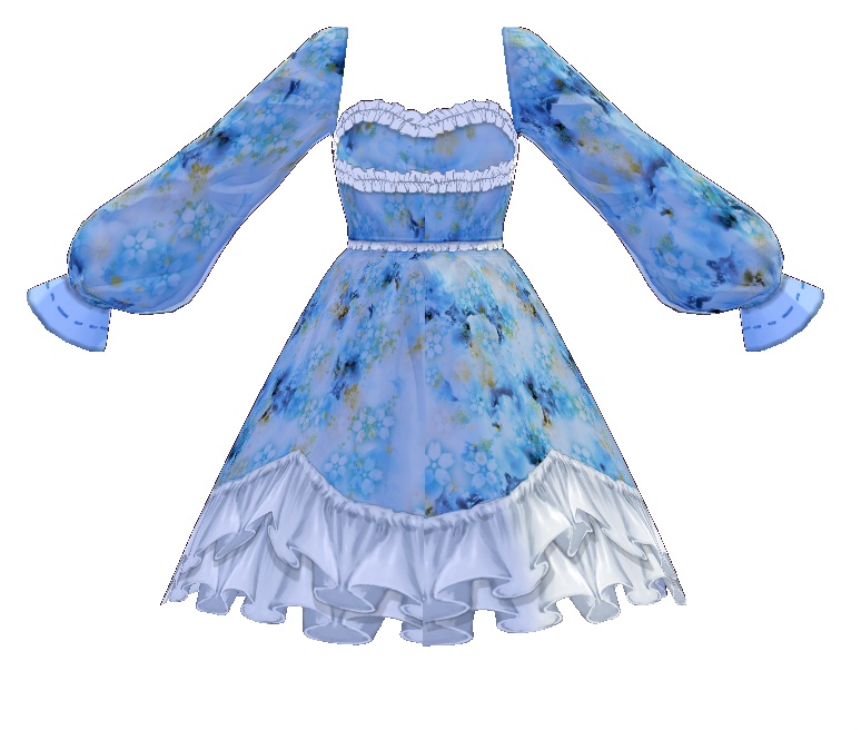 【無料】Flower Dress【テクスチャ】